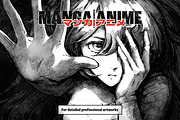 Manga and Anime Procreate Brushes, a Brush Add-On by brushapes.com (Thumbnail 6 of 12)