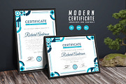 584. Modern Certificate Template, a Stationery Template by CreativeRezwan (Thumbnail 2 of 2)