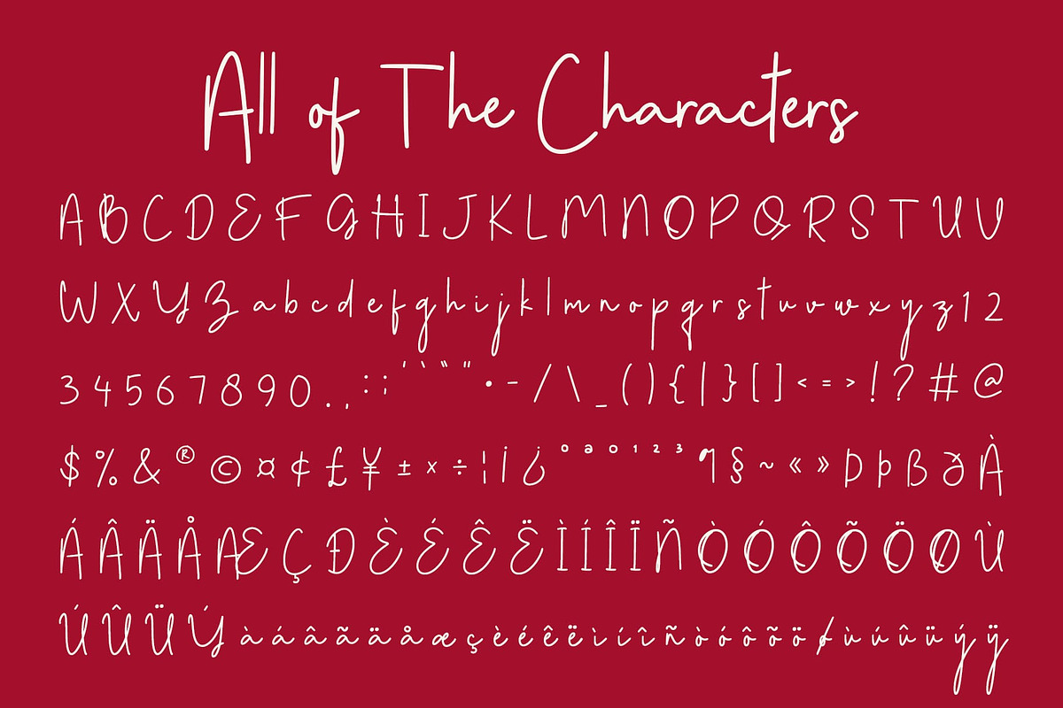 CS Galysia – Handwritten Script Font, a Script Font by Craft Supply Co. (Photo 8 of 8)