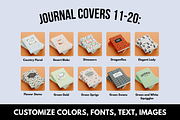 KDP 50 Journal Cover Bundle Canva, a Magazine Template by Self Publishing Magic (Thumbnail 5 of 8)