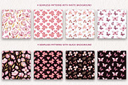 Watercolor hearts and patterns, an Illustration by TatiArti (Thumbnail 6 of 8)