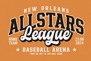 Chicago Athlete a Retro Sporty Font, a Slab Serif Font by Blankids Studio (Thumbnail 2 of 14)