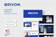 Company Profile PowerPoint Template, a Presentation Template by New Coral Design (Thumbnail 1 of 6)