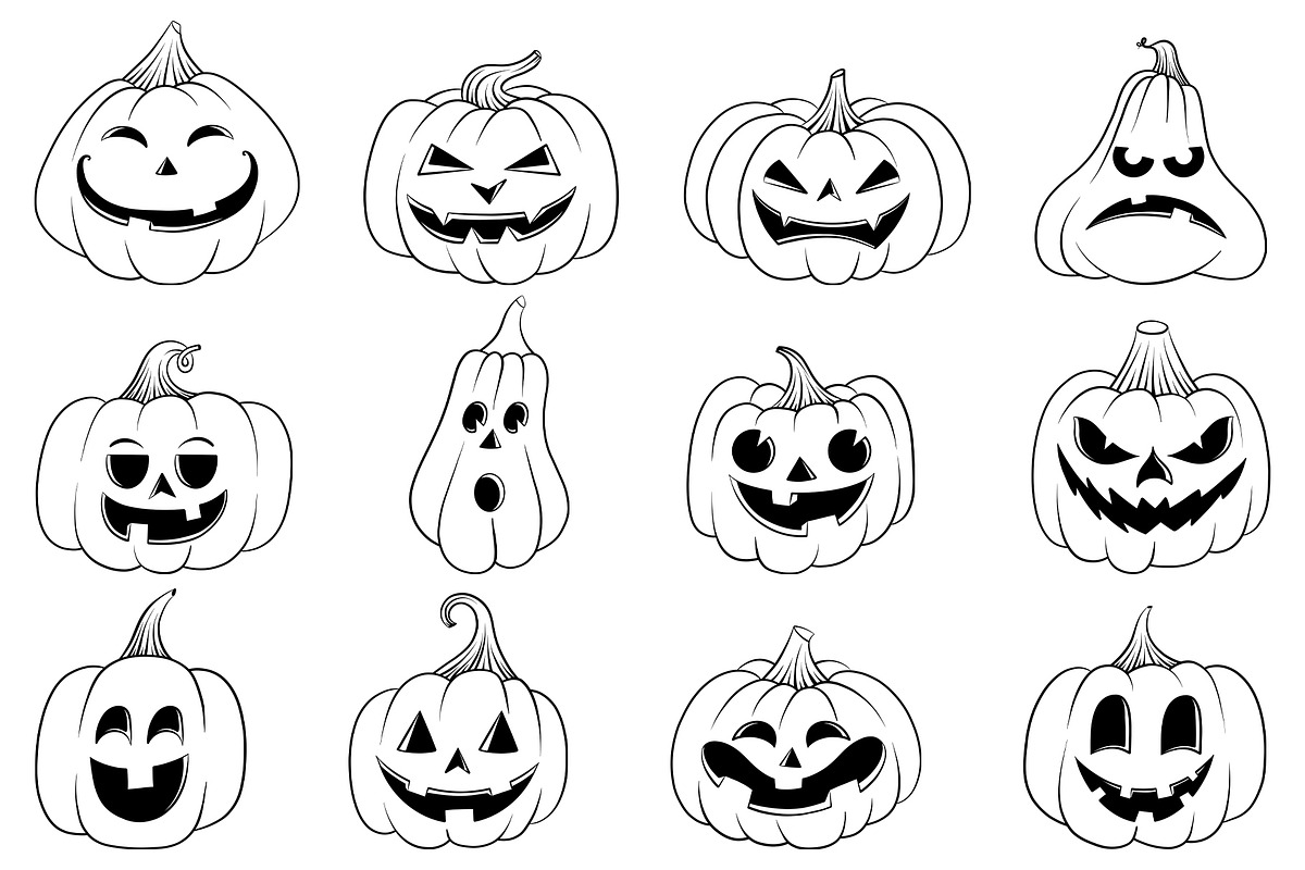 Pumpkins - Cartoon Collection, an Illustration by Alina Sh (Photo 4 of 7)