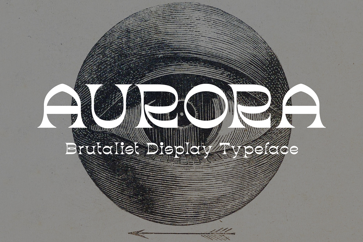 Aurora - Brutalist Display Typeface, a Serif Font by HipFonts (Photo 3 of 8)