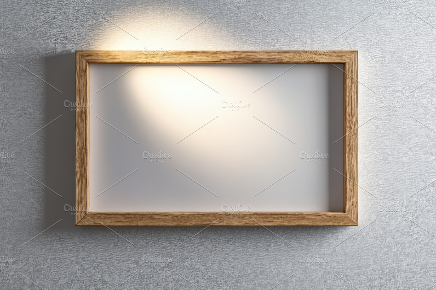 Light illuminates empty wooden frame, a Background Photo by Pixeness Studio