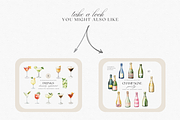 Wine Bottles & Glasses — Watercolor, a Decorative Illustration by ThaismotaCreativeCo (Thumbnail 6 of 7)