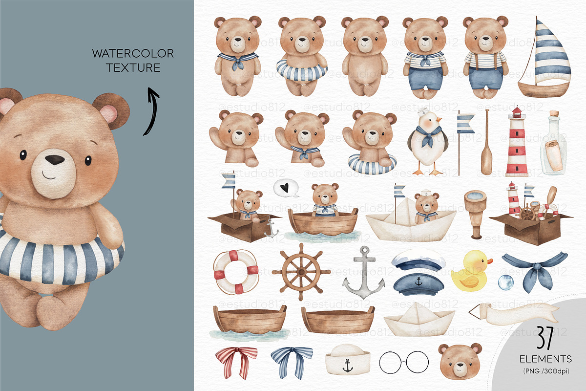 Little Sailor, an Animal Illustration by Estudio 812 (Photo 2 of 9)