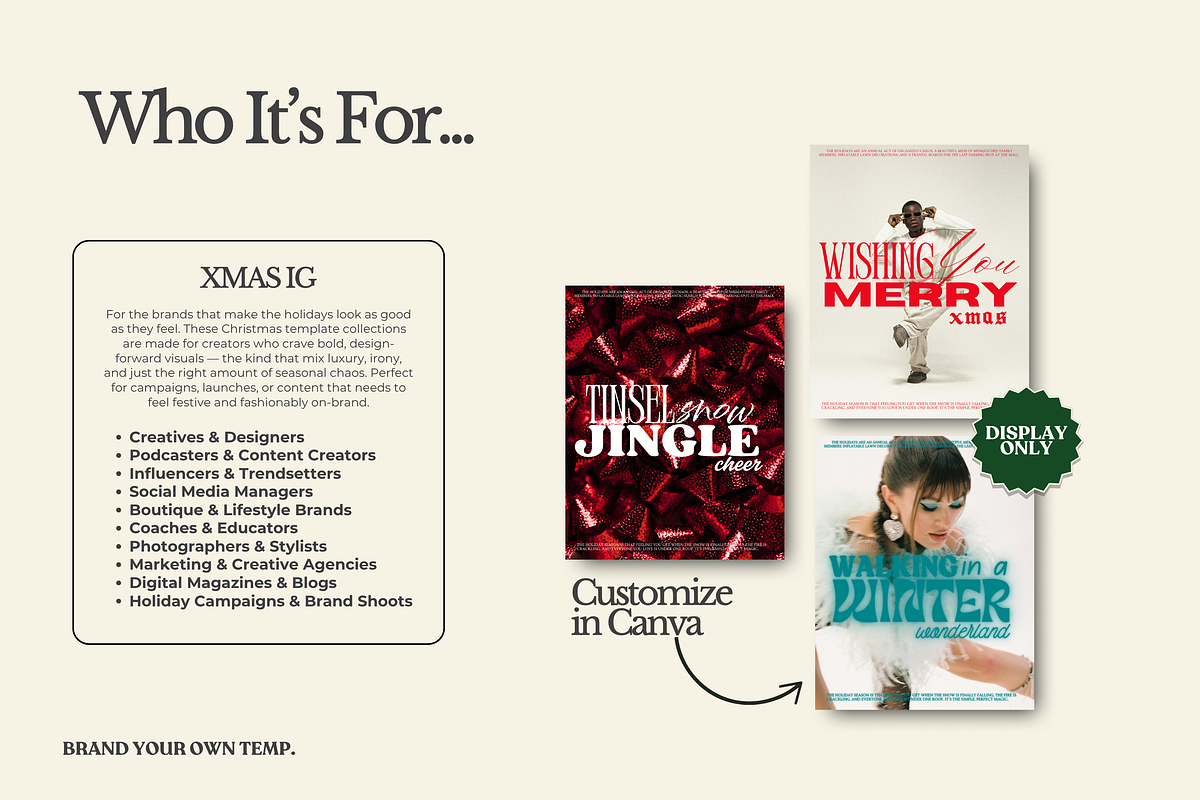 YULETIDE Christmas Canva Template, a Templates & Theme by BYOTstudios (Photo 10 of 11)
