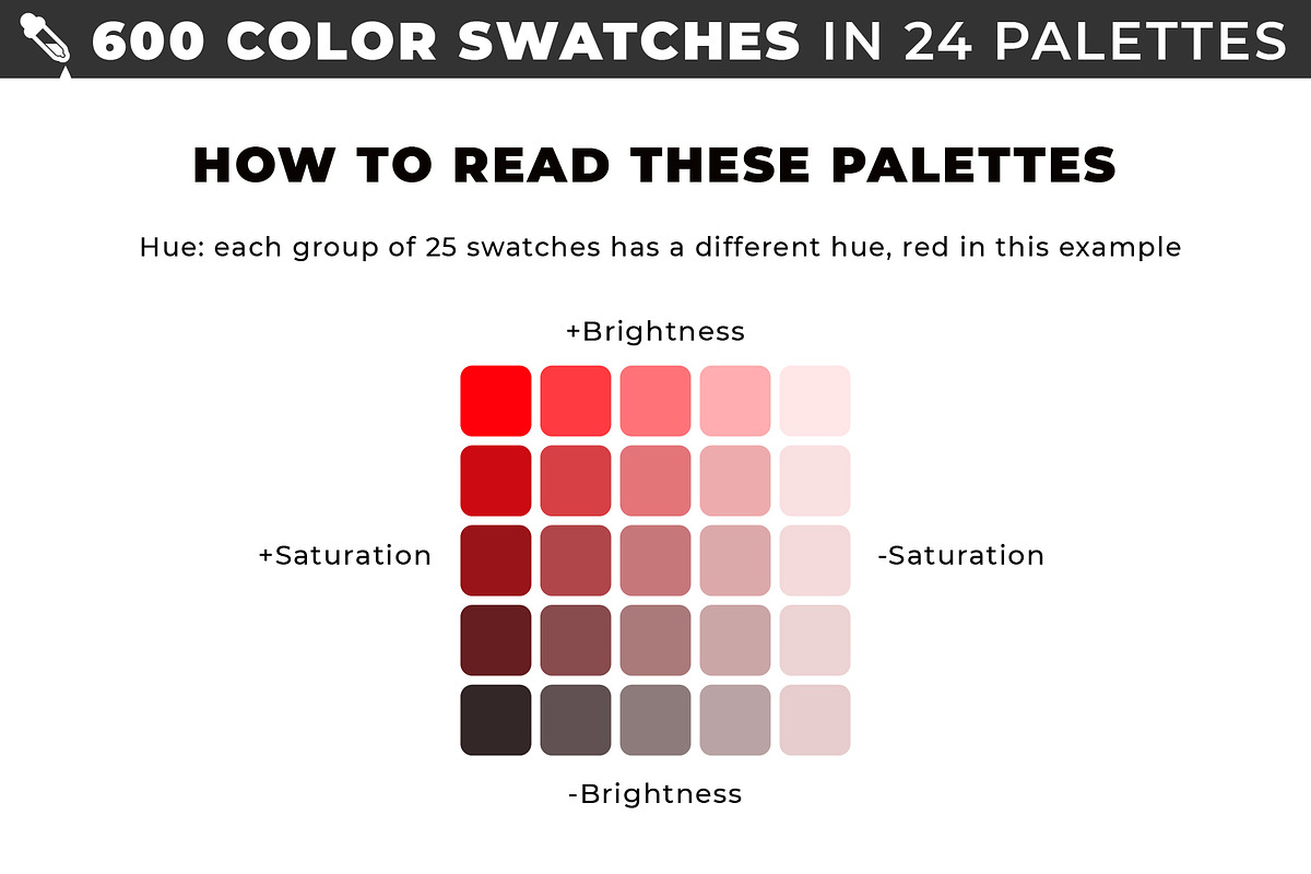 600 color swatches in 24 palettes preview 6