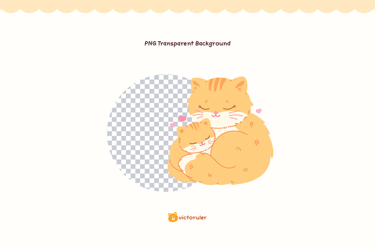 Cute Animal Hugs Illustration, an Animal Illustration by Victoruler (Photo 5 of 5)