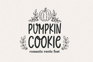 Pumpkin Cookie - Farmhouse Font