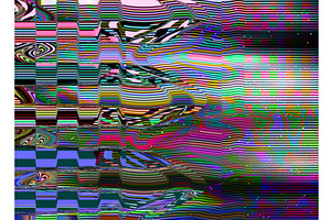 Glitch TV Noise Photo Background