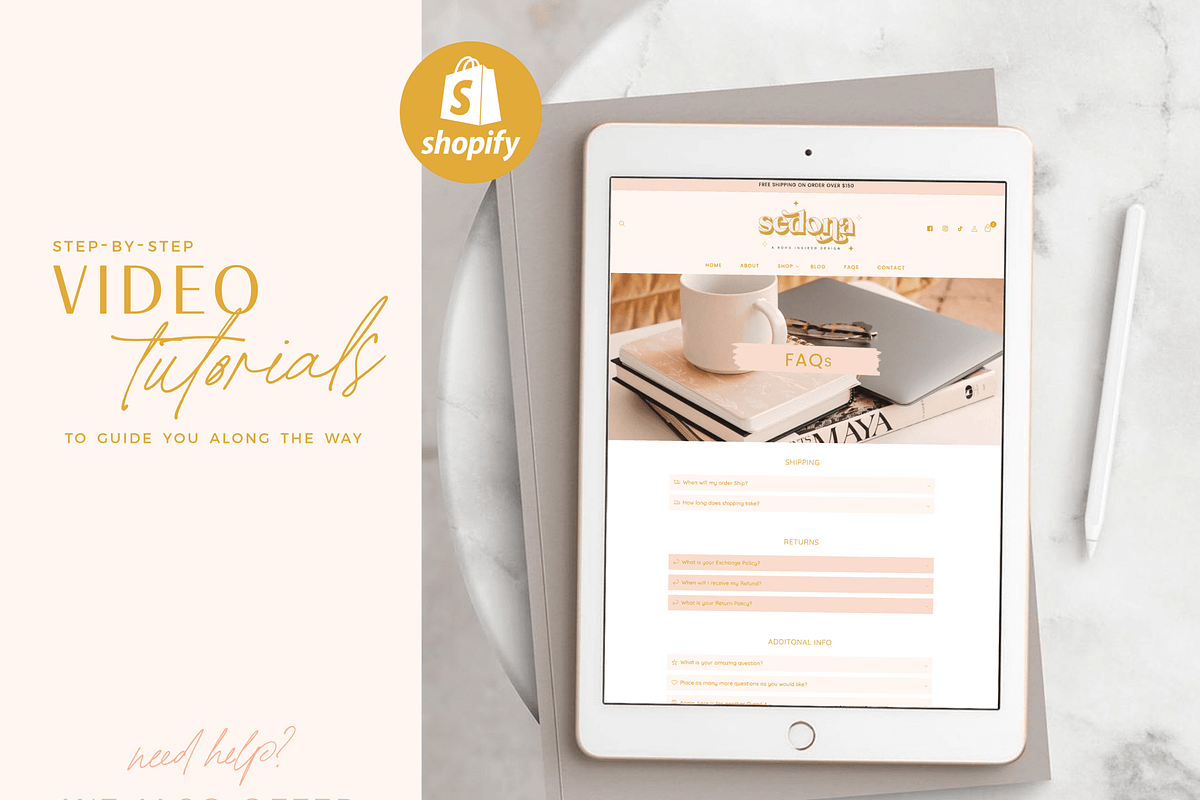 Boho Shopify Theme, a Shopify Template by Macarons and Mimosas (Photo 10 of 10)