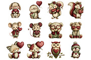Valentine's Whimsical Animals, a Graphic by CitraGraphics (Thumbnail 4 of 4)