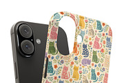 Colorful Cats Seamless Pattern, a Pattern Graphic by elfy creative (Thumbnail 3 of 8)
