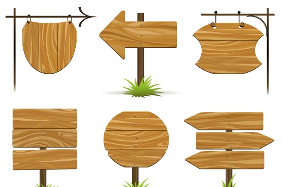 Wooden Pointers And Signs
