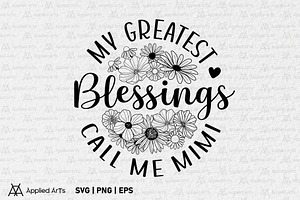 Mimi SVG, Grandma SVG, Grandmother, an Object Graphic by Applied Arts