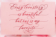 Romantic Rhapsody | Modern Calligrap, a Script Font by Almeera Std (Thumbnail 9 of 10)