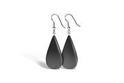 Black Drop Earring Jewelry 3D Model, an Object 3D Model by rebrandy (Thumbnail 4 of 9)