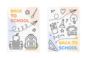 Back to School Banners & Icons, an Education Illustration by PixMarket (Thumbnail 3 of 4)