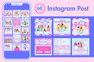 120 Y2K Fashion Instagram Pack