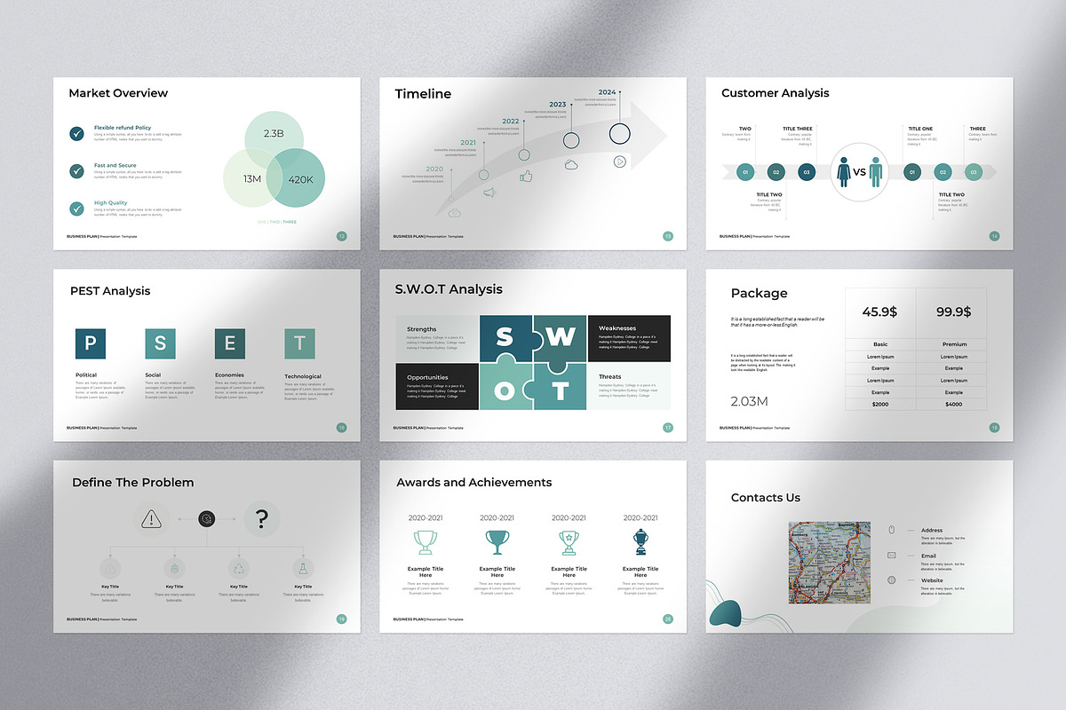 Modern Business Plan Presentation, a Templates & Theme by Slide_Genius1 (Photo 6 of 6)