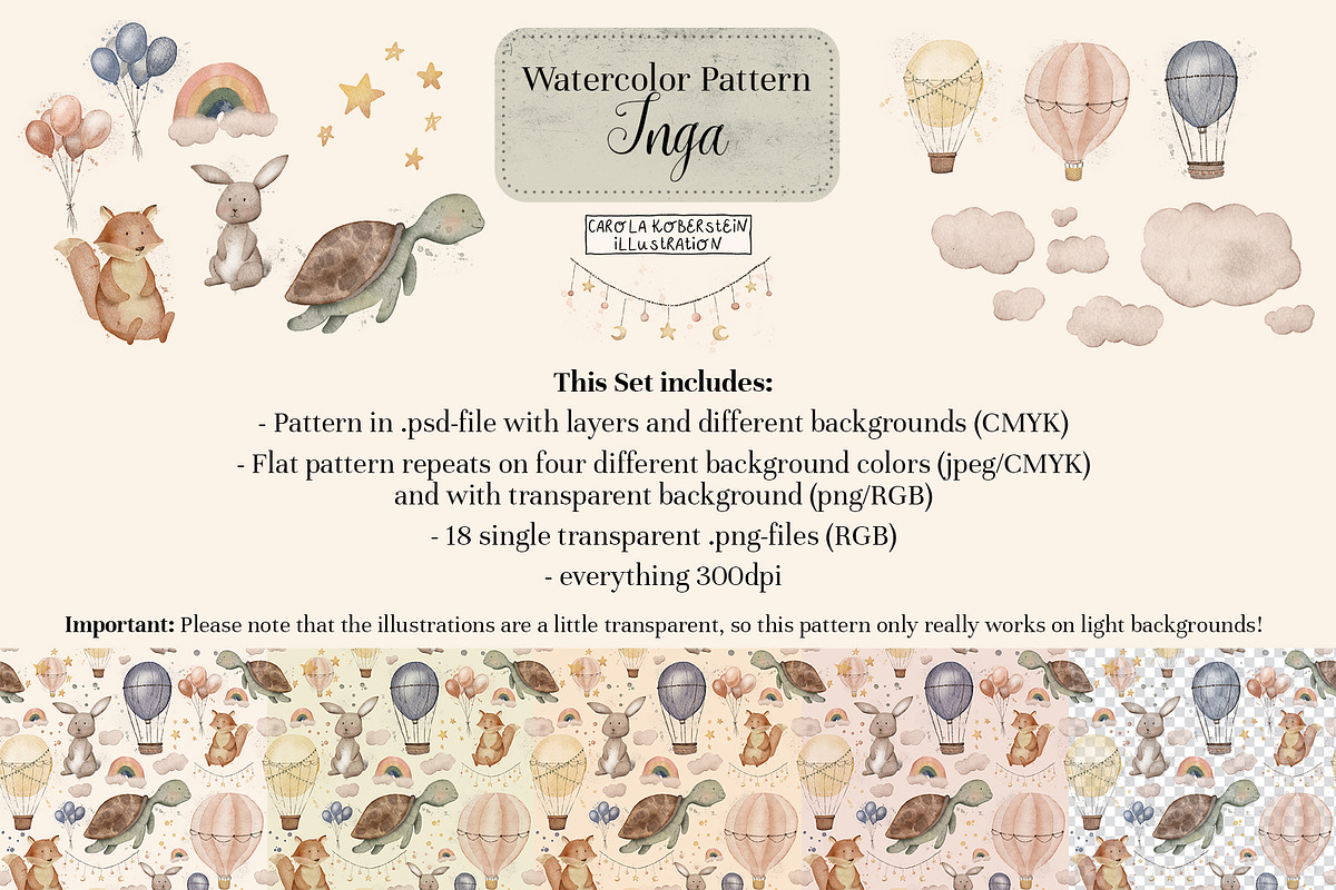 Inga Seamless Pattern, a Pattern Graphic by koberstein (Photo 2 of 4)