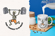 Skull life 15 vector illustrations, a Person Illustration by gunaonedesign (Thumbnail 7 of 10)