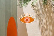 30 Retro Love Stickers, an Object Graphic by Parisa-Artstudio (Thumbnail 4 of 6)