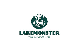 Lake Monster Logo, a Branding & Logo Template by ashenterprise