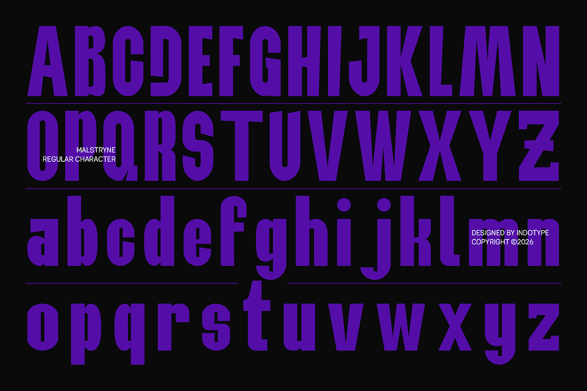 Malstryne - Bold Condensed Sans, a Sans Serif Font by Indotype Foundry (Photo 6 of 10)