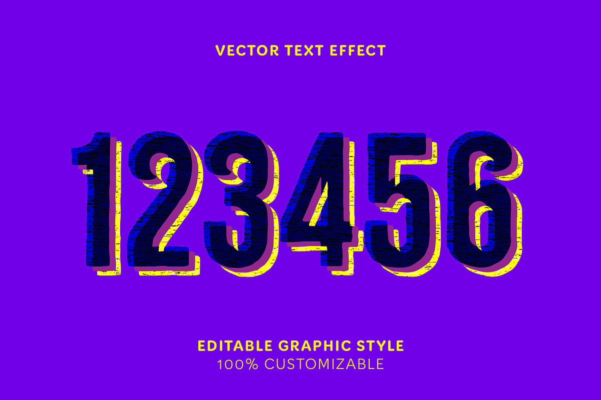 Bold Distressed Text Effect preview 2