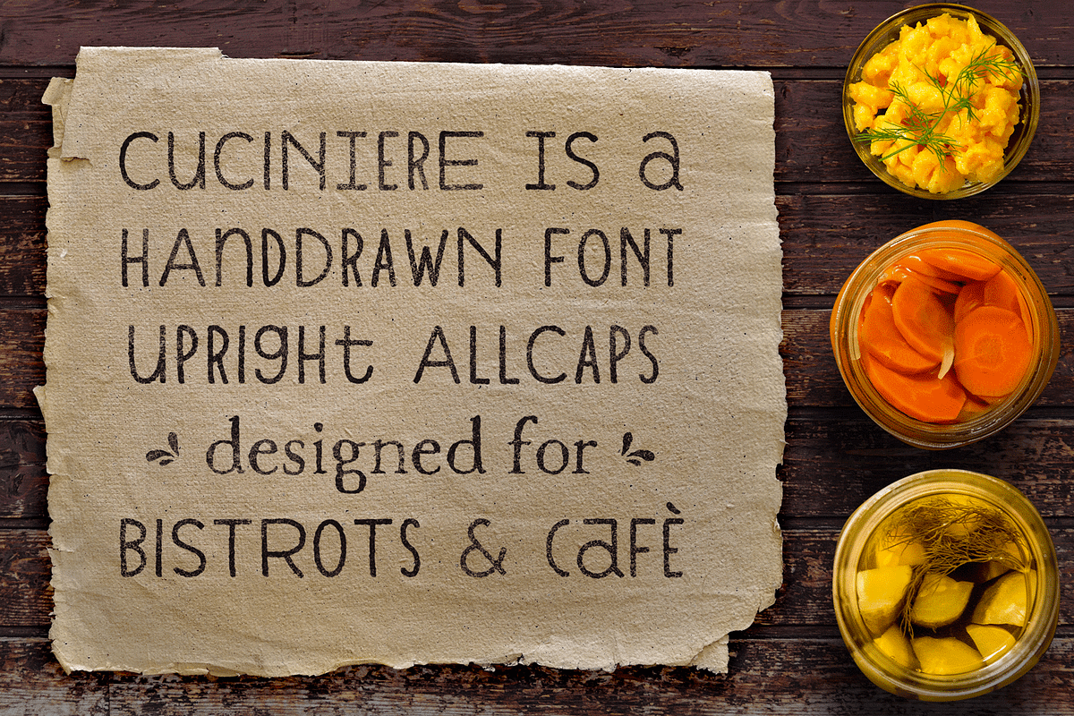 Cuciniere Font + 40 Icons (Handmade) preview 2