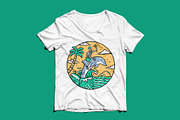 explore the ocean with dolphin, an Animal Illustration by gunaonedesign (Thumbnail 4 of 5)