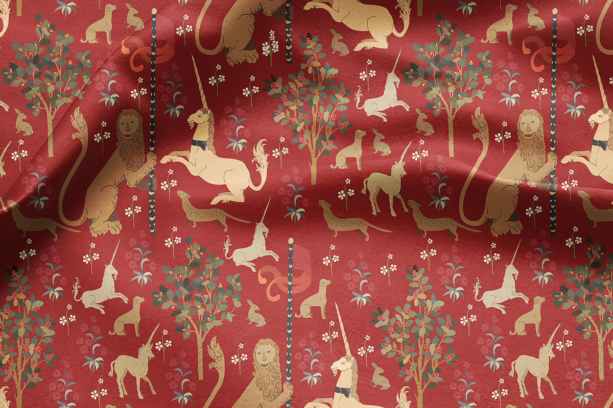 Medieval seamless vector pack, a Pattern Graphic by PatternsBlooming (Photo 4 of 7)