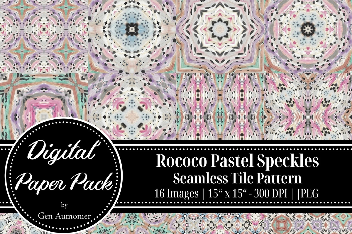 Pastel Rococo Abstract Patterns, a Pattern Graphic by Gen Aumonier (Photo 7 of 7)