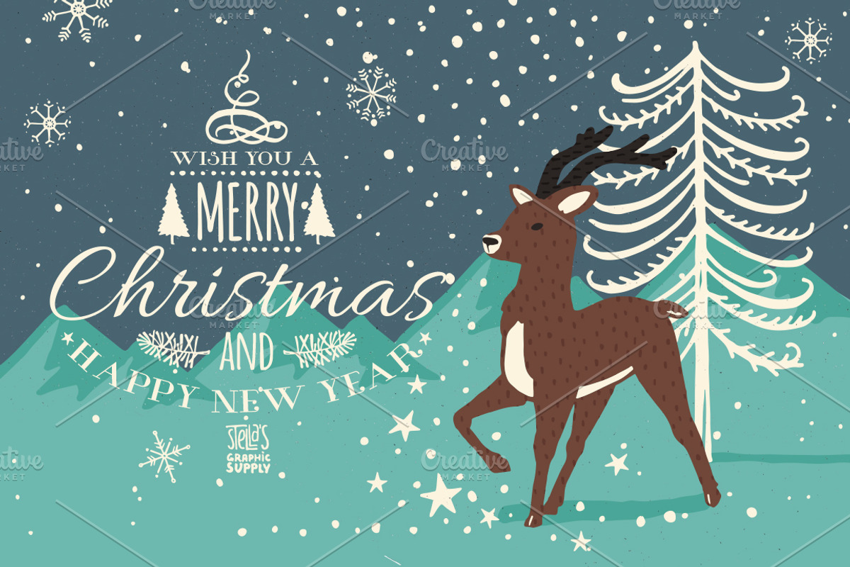 140 Christmas Elements, an Illustration by Stella's Graphic Supply (Photo 4 of 4)