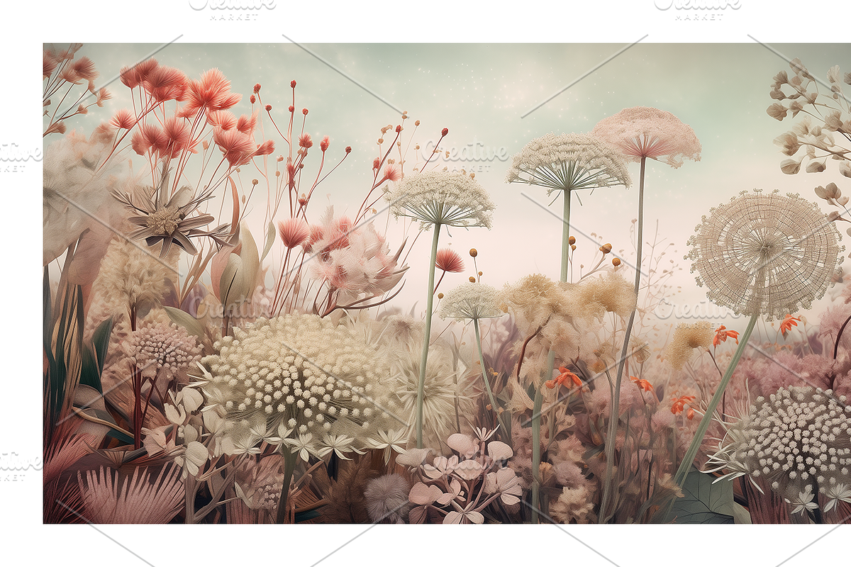 Zewe Collection · Retro Flowerscapes, a Decorative Illustration by milatovar (Photo 13 of 16)