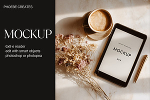 E-Reader / Kindle Mockup PSD – 6x9