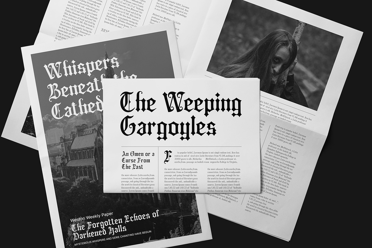 CS Bergamot – Blackletter Font, a Blackletter Font by Craft Supply Co. (Photo 6 of 8)
