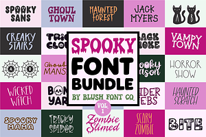 Big Spooky Halloween Font Bundle