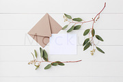 A2 Card Mockup - Eucalyptus 3, a Product Mockup by ILLONA GRAPHICS (Thumbnail 1 of 5)