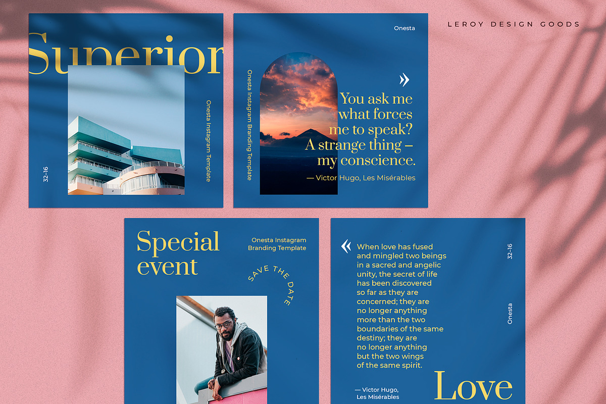 ONESTA - Canva Instagram Template, a Social Media Template by LEROY Design (Photo 3 of 9)
