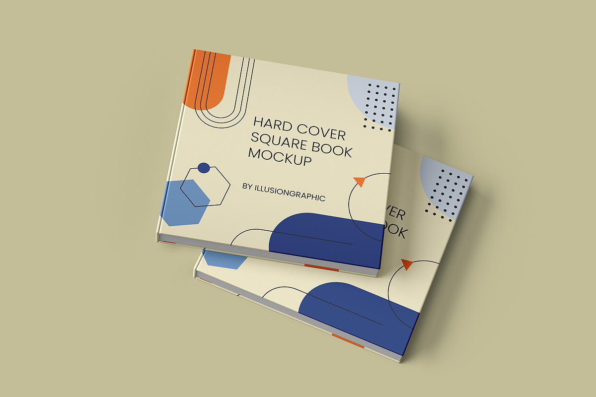 Hardcover Square Book Mockup v2, a Books & Magazine Mockup by Illusiongraphic (Photo 7 of 22)