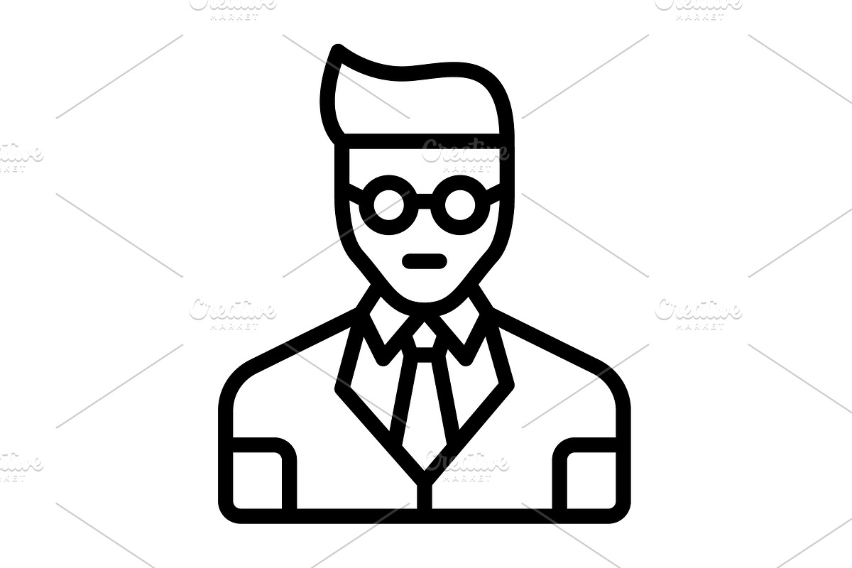 Personnel staff black icon, an Outline Icon by Creative priyanka