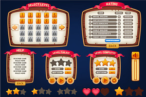 Cartoon Game GUI Pack