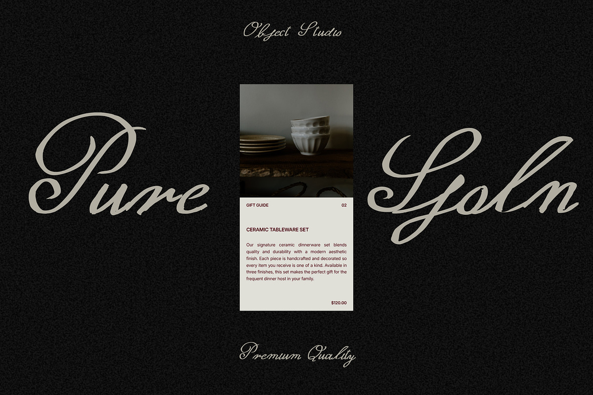 Elegant Calligraphy Ink Script Font, a Script Font by Ashiya Pixel