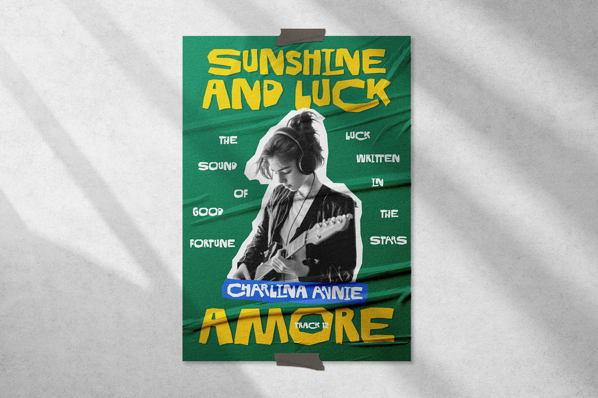 Cutout Chaos – Quirky Cutout Font, a Handwritten Font by shineink.designlab (Photo 3 of 12)