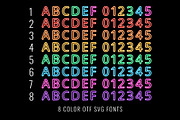 Neon Color Font family, a Symbol Font by Font Craft Studio (Thumbnail 2 of 11)